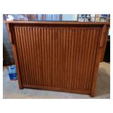 Oak Bar with locked storage and Pictured Barware