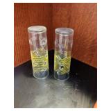 Oak Bar with locked storage and Pictured Barware