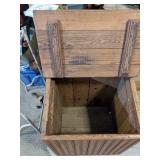 Vintage Wood  Storage Bin