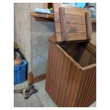 Vintage Wood  Storage Bin