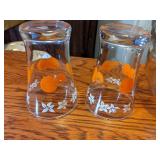 Vintage Orange Juice Pitcher with Glasses