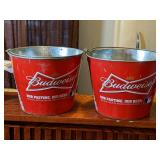 Beer Pails - Coors, Corona, Modelo and Budweiser
