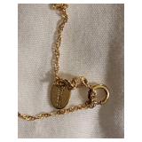 Stauer Necklace with Green Stone and 925 Chain