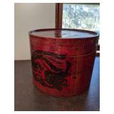 Stackable Round Wood Boxes