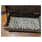 Vintage Leopard Jewelry Box Chaise Lounge
