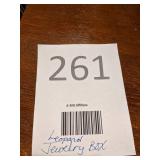 Vintage Leopard Jewelry Box Chaise Lounge