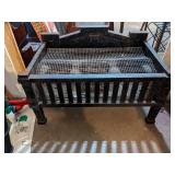 Vintage Antique Cast Iron Freestanding Electric Fireplace Rare Heavy