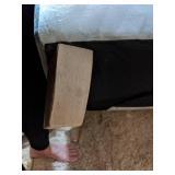 Powder Blue Velvet Tommy Hilfiger Chair with Ottoman - Beautiful and Comfortable