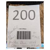 Powder Blue Velvet Tommy Hilfiger Chair with Ottoman - Beautiful and Comfortable