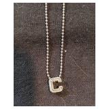 Silver Coach Necklace