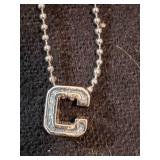 Silver Coach Necklace