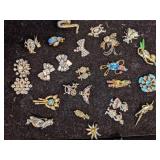 Miniature Brooches - Some Signed - Rare