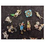 Miniature Brooches - Some Signed - Rare