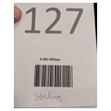 Sterling Silver and Clear Gem Brooch