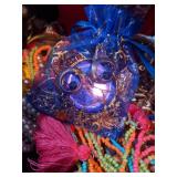 Vintage Jewelry Box filled with Costume Jewelry some Vintage