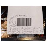 Vintage Jewelry Box filled with Costume Jewelry some Vintage