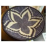 All Across Africa Handwoven Dyed Sisal Fibers and Sweet Grass Bowl