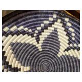 All Across Africa Handwoven Dyed Sisal Fibers and Sweet Grass Bowl