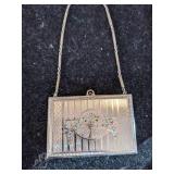 Vintage Compact Silver Dance Purse RARE Beautiful