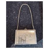 Vintage Compact Silver Dance Purse RARE Beautiful