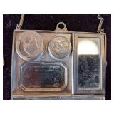 Vintage Compact Silver Dance Purse RARE Beautiful