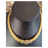 Necklaces by Givenchy on left and Christian Dior on Right