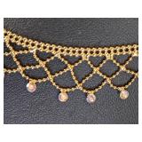 Necklaces by Givenchy on left and Christian Dior on Right