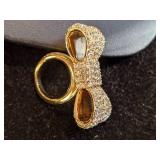 Kate Spade Crystal Bow Necklace, Earrings and Ring Set