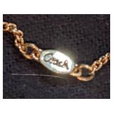 Coach Lobster and Rhinestones Necklace