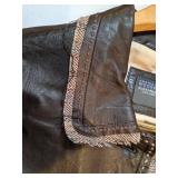 Vintage Alexander Julian Leather Jacket Coat Large