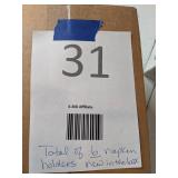 Restaurant Style Napkin Holders - Lot of 6