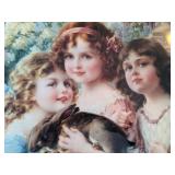 Victorian Print in Vintage Frame