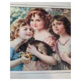 Victorian Print in Vintage Frame