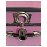 Rolling Foot Locker - Trunk in Pink - Key Included