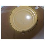 Vintage Antique Round Toy Box with Lid on Wheels.