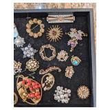 Vintage and Newer Brooches - Many Signed