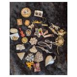 Vintage and Newer Brooches - Many Signed
