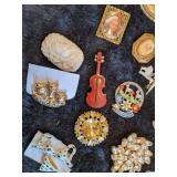 Vintage and Newer Brooches - Many Signed