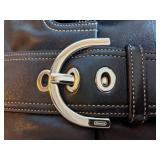 Authentic Coach Black Leather Handbag