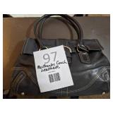 Authentic Coach Black Leather Handbag