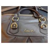 Authentic Coach Taupe Leather Handbag