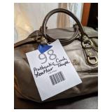 Authentic Coach Taupe Leather Handbag