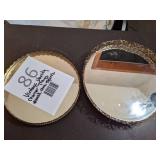 Vintage Vanity Mirror Trays