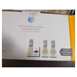 Landline Telephones AT&T Handset Cordless Answering System  Set of 3