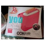 Style your Hair with Hot Rollers and or Link Curlers