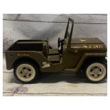 Tonka Army Jeep G-2- 2431 Pressed Steel 