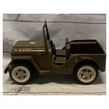 Tonka Army Jeep G-2- 2431 Pressed Steel 