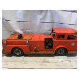 Vintage 1960s Pressed Steel Buddy L Texaco Fire Chief Truck 