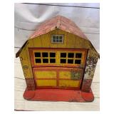 Mar Toys Metal Stable Garage 10 1/2" Long 