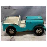 Vintage Tonka Turquoise Blue Steel Jeep 